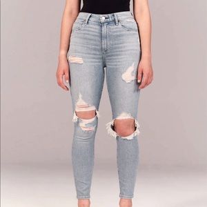 Abercrombie & Fitch high rise skinny ankle jeans